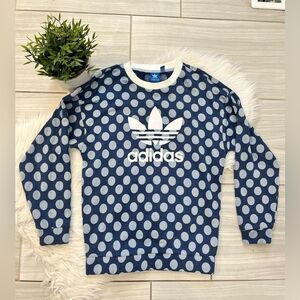 Adidas Blue Polka Dot Sweatshirt